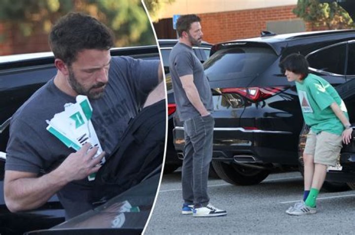 Ben Affleck Flashes A Huge Smile While Picking Up His Kids From School — New Pics