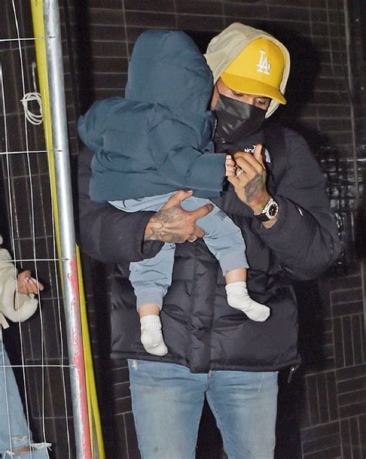 Chris Brown’s Son Aeko, 2, Looks His Dad’s Twin In Beanie & Puffy Jacket For Winter