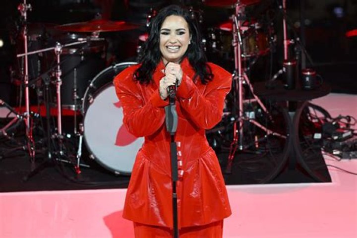 Demi Lovato Stuns In Blue Velvet Pantsuit At 2021 iHeartRadio Music Awards After Coming Out As Non-Binary