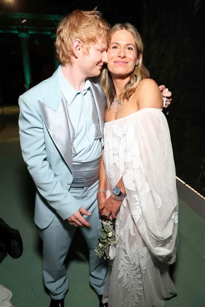 Ed Sheeran’s Wife Cherry Seaborn Sweetly Kisses Him The Cheek At Soccer Game — Rare PDA Photo