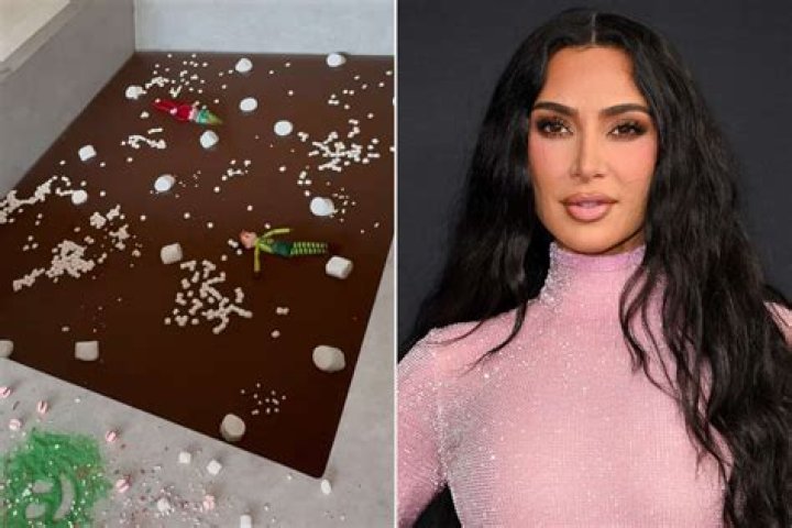 Kim Kardashian Reveals Chocolate-Filled Bathtub for ‘Elf on the Shelf’ – Hollywood Life