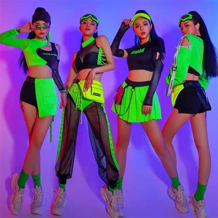 Models Mismatched Neon Two Piece – Hollywood Life
