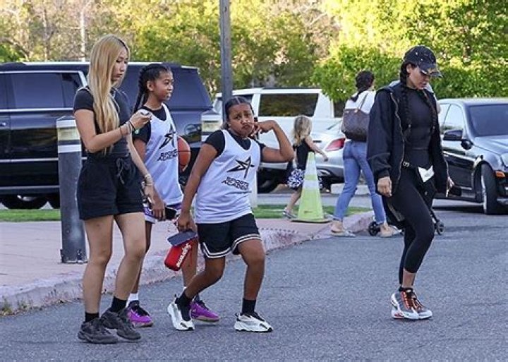 North West Is Almost As Tall As Kim Kardashian At Basketball Practice – Hollywood Life