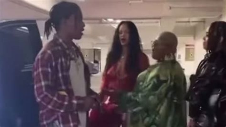 Rihanna Stuns In Sexy Red Outfit While Hitting The Town With A$AP Rocky For His 33rd Birthday